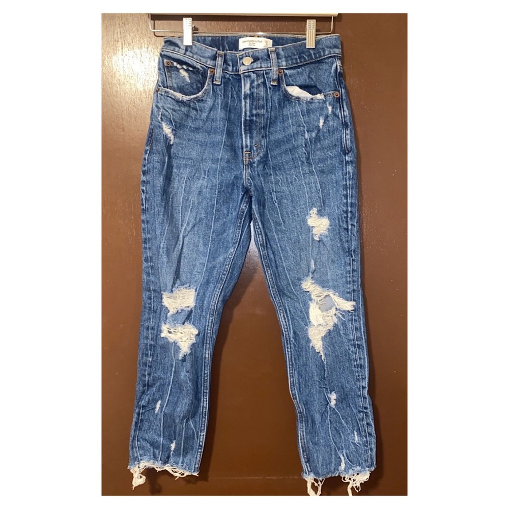 Abercrombie and Fitch Mom High Rise Jeans size 2Xs